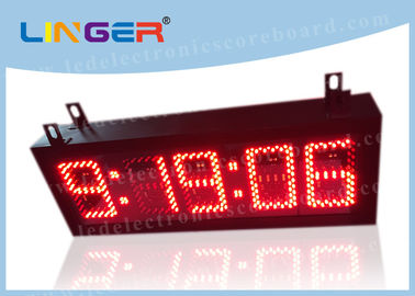 นาฬิกาดิจิตอล LED สีแดงตัวเลขดิจิตอลพร้อมสไตล์ที่แตกต่างกันวินาที 300 * 850 * 100 มม