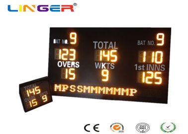 การออกแบบที่กำหนดเอง LED Cricket Scoreboard พร้อม Mini Repeater 1200 มม. * 2000 มม. * 100 มม