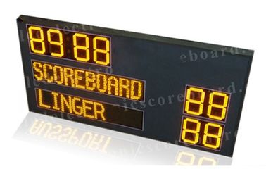 P12mm Pixel Module ชื่อทีม LED Horsepolo Scoreboard ด้วยตัวเลขสีเหลือง
