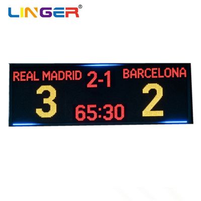 ตารางคะแนนอิเล็กทรอนิกส์ฟุตบอลกลางแจ้งขนาดใหญ่ ด้วยชื่อทีม
