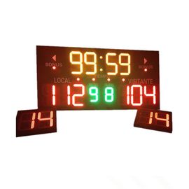การออกแบบที่กำหนดเอง LED ป้ายบอกคะแนนบาสเกตบอลด้านเดียว 3.6 &amp;#39;X 3.9&amp;#39; X 4 &amp;#39;&amp;#39;